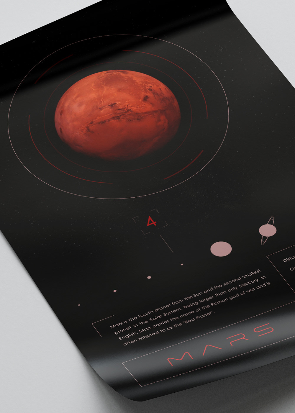 Planet Poster Mars Close-Up