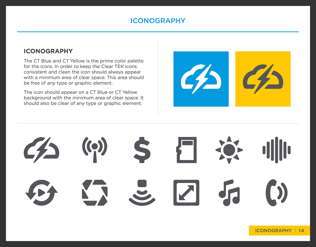 Clear TEK Brand Guidelines Iconography