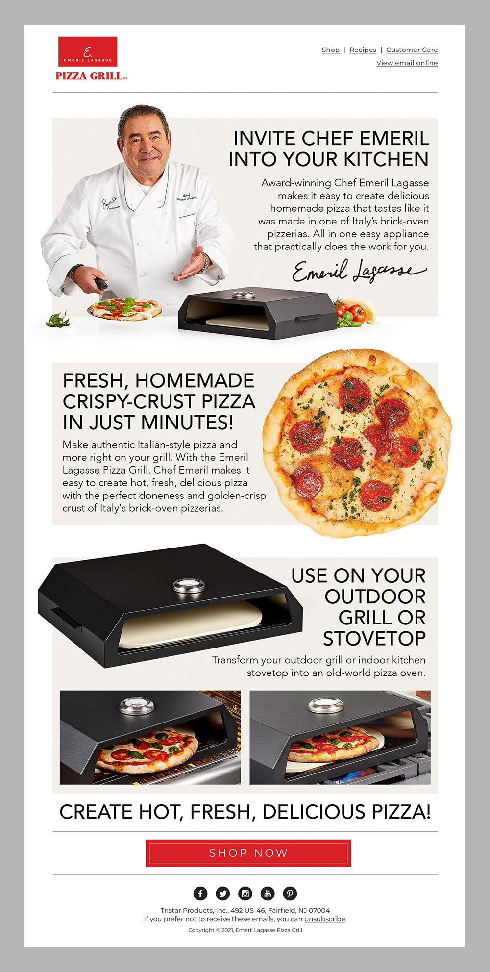 Emeril Lagasse Pizza Grill E-Blast