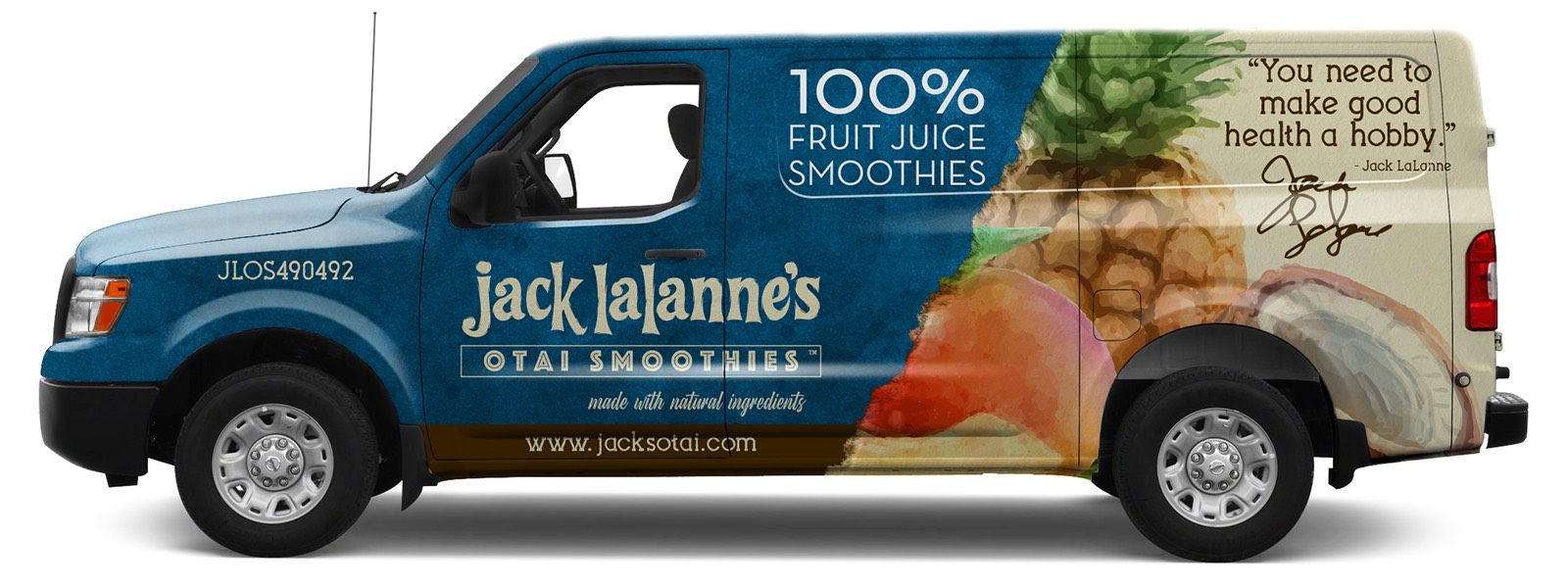 Jack LaLanne Otai Smoothies Truck Wrap Side-View