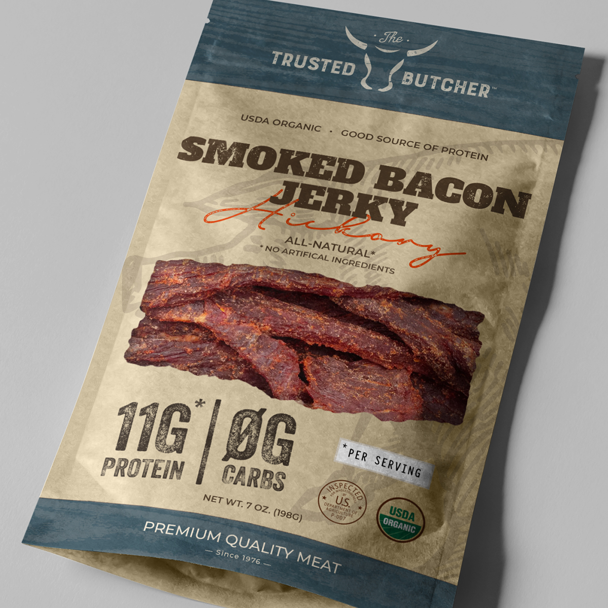 The Trusted Butcher Jerkyy Packaging Design