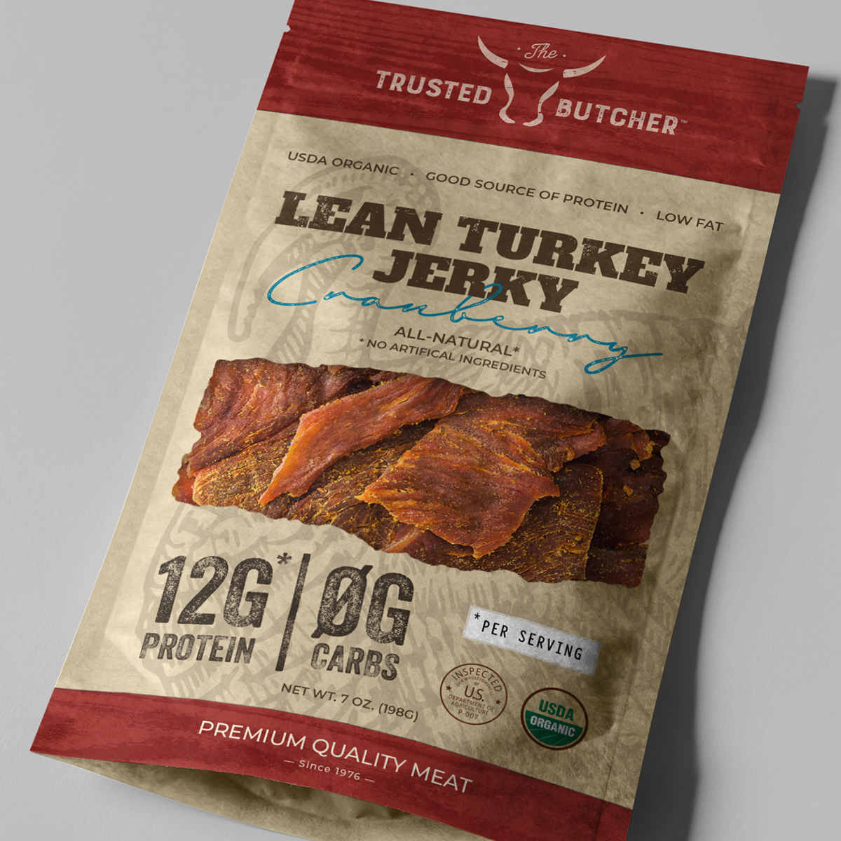 The Trusted Butcher Jerky Packaging Design